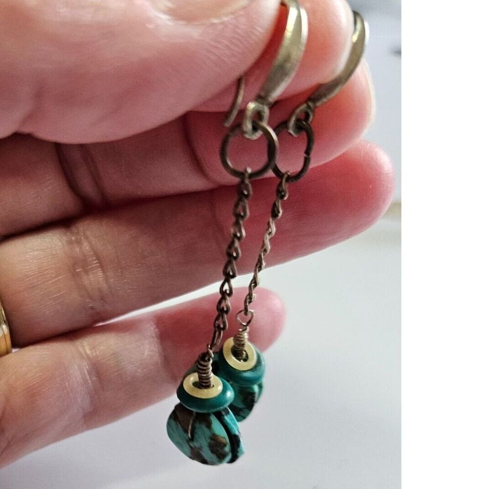 Vintage sterling silver dangling earrings